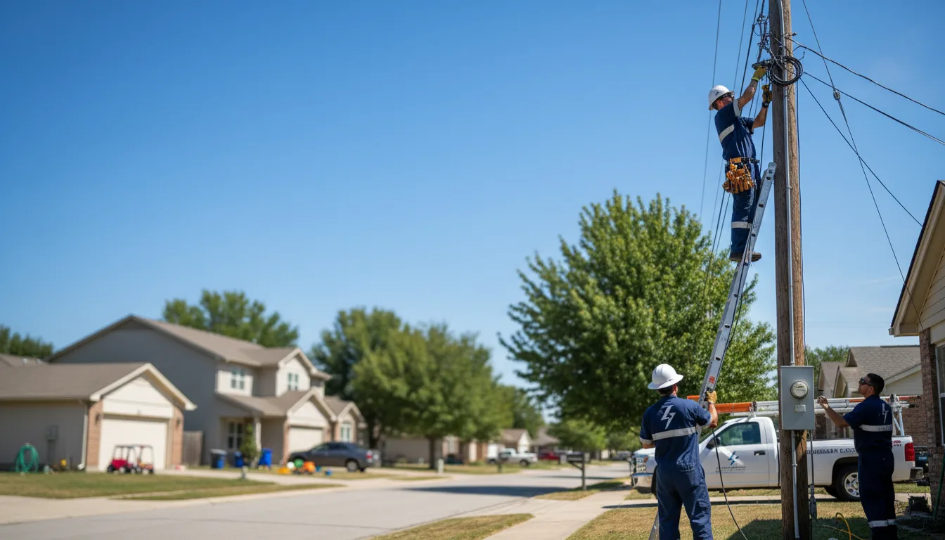 Residential electrician providing installation services in Oto, IA